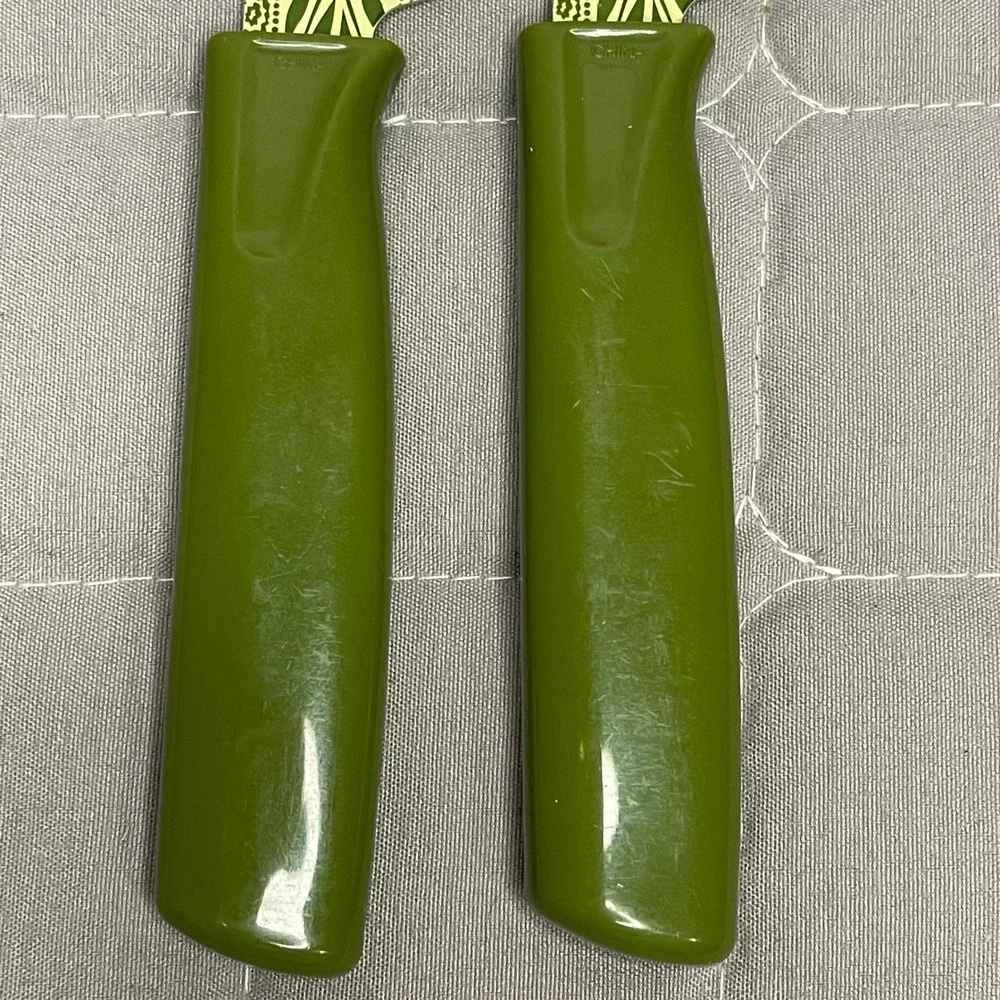 Kuhn Rikon Colori+ Paring Knives Herb‎ Garden Swiss Blade Safety Sheath Green